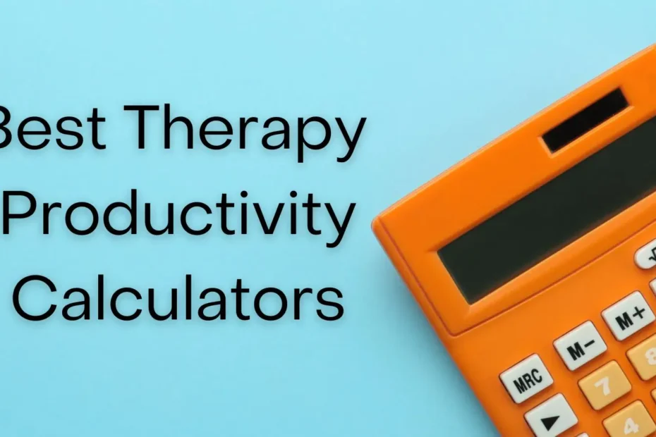 Productivity Calculator Therapy
